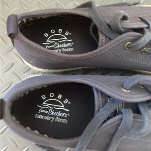 Bobs by Skechers Stretch Fit Memory Foam Women's 9.5 Sneakers Navy Blue 114005